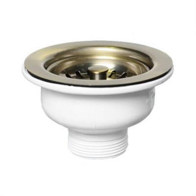 Выпуск 113 мм нерж. решетка с фильтр. пробкой, H=70 мм, выход 1 1/2", античная бронза 870452