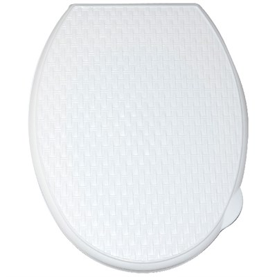 Сиденье для унитаза "Универсал Декор" РОТАНГ белое Виолет 534423