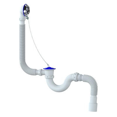 Обвязка на ванну 1 1/2*40 с нерж. вып.и перел с гофрой 40*40/50 S32 UNICORN (пробка+цепочка) 534500