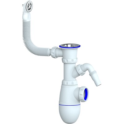 Сифон 1 1/2*40 В441V с круглым переливом, с носиком UNICORN 534498