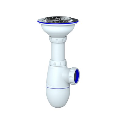 Сифон 3 1/2*40 B412  UNICORN  (винт, шток, ручка - латунь) 534486