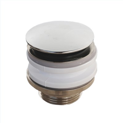 Выпуск 60 мм нерж. решетка с пробкой, выход 1 1/4", металл, хром 863466