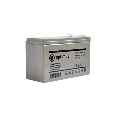 Аккумулятор Optimus AP1207, 7 A/h 885584