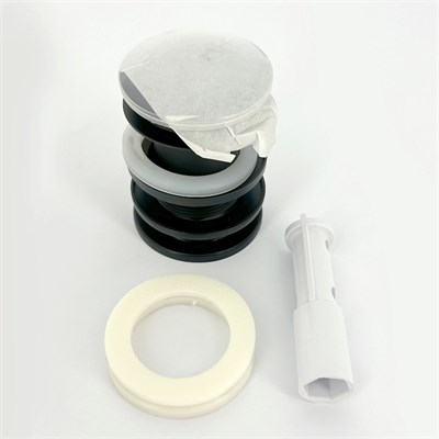 Выпуск 60 мм нерж. решетка с пробкой, выход 1 1/4", чёрный  матовый 869034