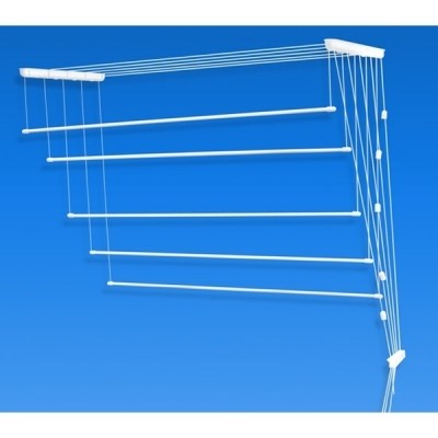 Сушилка для белья ЛИАНА 2,4 м белая (5 веревок) потолочная 00000857