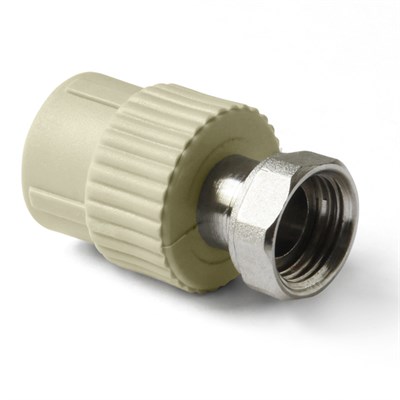 Муфта с накид. гайкой 25х1" PRO AQUA СЕРЫЙ 534781