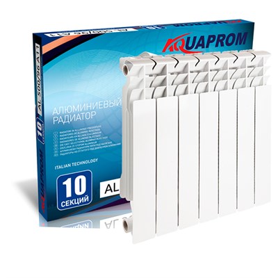 Радиатор алюминиевый AQUAPROM 500*96 10 сек. 534176