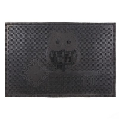 Коврик резиновый 40*60 см "сова" черный 534864