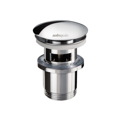 Выпуск Wirquin click-clack с переливом и с укороченной корпусной гайкой, хром 874543