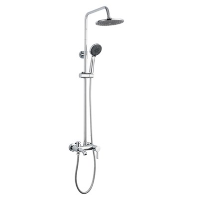 Душевая система 40к F2416 FRAP лейка "Тропич. душ" (D200мм, хром, латунь) 535449