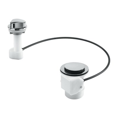 Выпуск для мойки (D70мм нержавейка сливная решётка, поворотное управление) с пробкой-грибком (D70мм) 868945