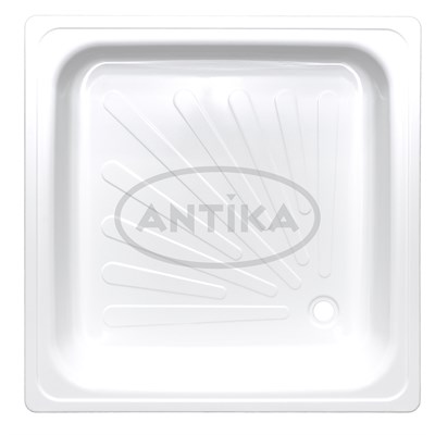 Поддон квадрат 0,9*0,9*0,15 Antika стальной (ВИЗ) 535549