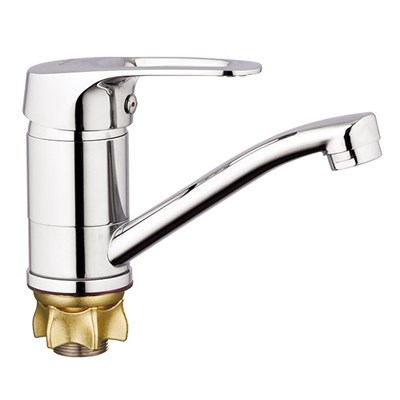 Смеситель для кухни 40к Glauf 4G4-B018 ЛАТ кор. излив, п/гайку 535594