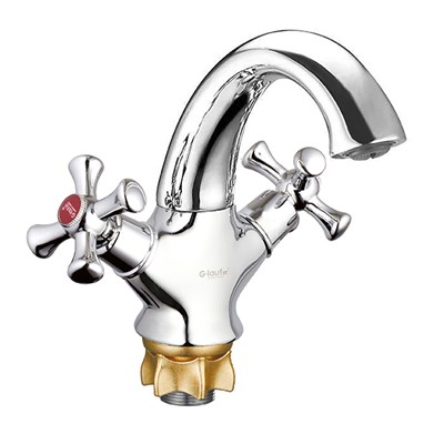 Смеситель для раковины 1/2 кер Glauf QML1-A827 п/гайку 535589