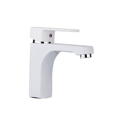 Смеситель для раковины 35к R10301-2 FRUD п/гайку Белый+хром 535681