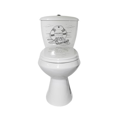 Унитаз-компакт "Элисса Стандарт" ДЕКОР круг (кос,НИЖН, сид.полипроп, арм) (Ст.Оскол) 535954