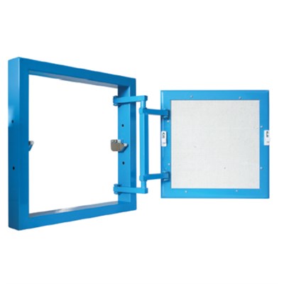 Люк скрытого монтажа ревизионный "под плитку" серия K 30/30 LYUKER (стальной, нажимной) 535958