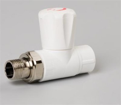 Кран американка шар 25-3/4" прямой PP-R БЕЛЫЙ 509931