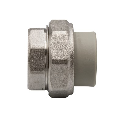 Муфта комб. разъемная, вн 20х3/4'' EVER® plast  СЕРЫЙ (Россия) 532434