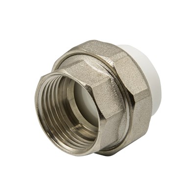 Муфта комб. разъемная, вн 25х1" EVER® plast  БЕЛЫЙ (Россия) 532436