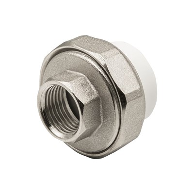 Муфта комб. разъемная, вн 25х1/2" EVER® plast БЕЛЫЙ (Россия) 532439