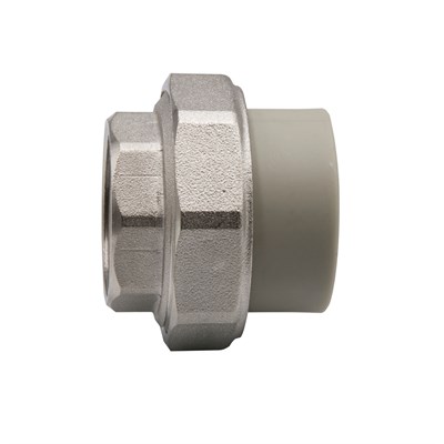 Муфта комб. разъемная, вн 32х1'' EVER® plast   СЕРЫЙ (Россия) 521594