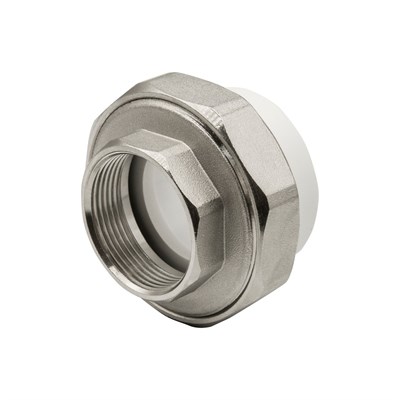 Муфта комб. разъемная, вн 50х1 1/2" EVER® plast  БЕЛЫЙ (Россия) 532426