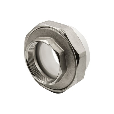 Муфта комб. разъемная, вн 63х2" EVER® plast  БЕЛЫЙ (Россия) 532428