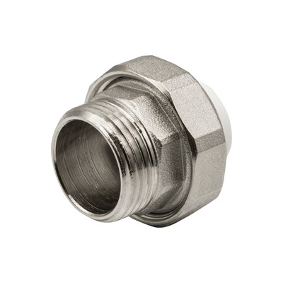 Муфта комб. разъемная, нар 20х1" EVER® plast  БЕЛЫЙ (Россия) 532432