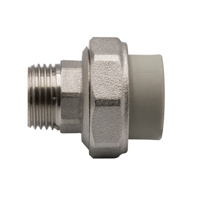 Муфта комб. разъемная, нар 20х1/2'' EVER® plast  СЕРЫЙ (Россия) 515316