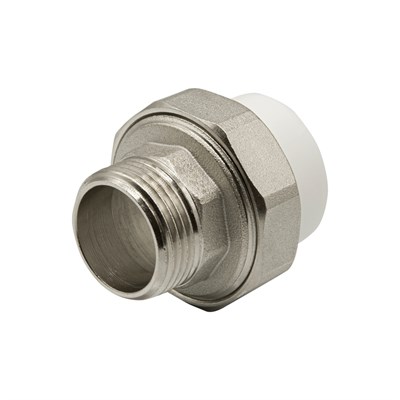 Муфта комб. разъемная, нар 32х1'' EVER® plast  БЕЛЫЙ (Россия) 515105