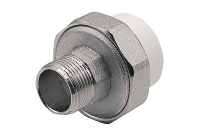 Муфта комб. разъемная, нар 32х3/4" EVER® plast БЕЛЫЙ (Россия) 532442