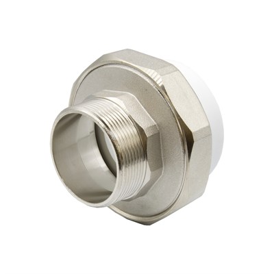 Муфта комб. разъемная, нар 63х2" EVER® plast  БЕЛЫЙ (Россия) 532429