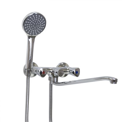 Смеситель для ванны и раковины 1/2 рез Казань КС 60106243 S-нос мет мах ЕВРО 536216