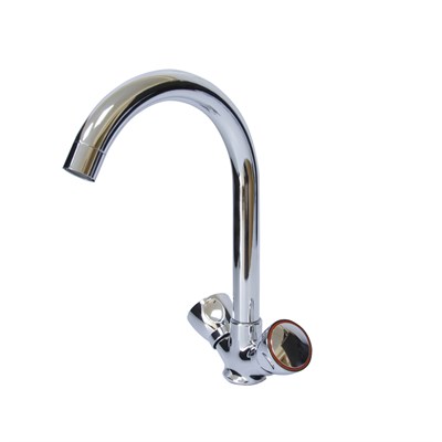 Смеситель для кухни 1/2 кер Казань КС 540138 мет маховики, высокий излив 536227