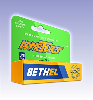 Клей холодная сварка "АМЕТИСТ" Универсальный 58г (блистер) 536527