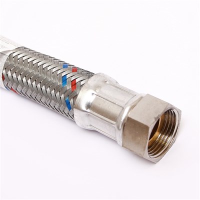 Гибкая подводка антивибрационная НВ 1", 100 см, DN 25, оплётка из оцинкованной стали 883678