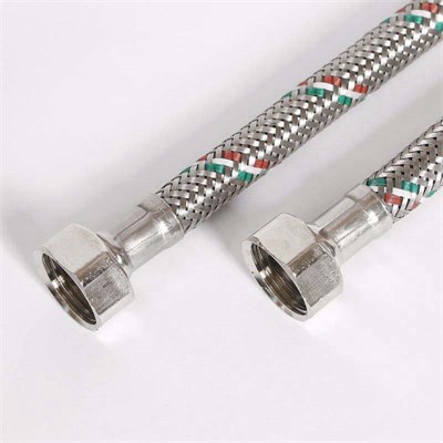 Гибкая подводка ВВ 1/2", 100 см, DN 8, оплётка из нерж. стали 866039