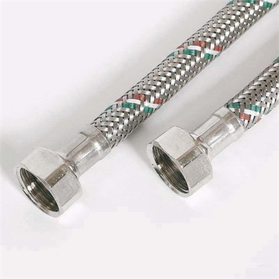 Гибкая подводка ВВ 1/2", 40 см, DN 8, оплётка из нерж. стали 873746