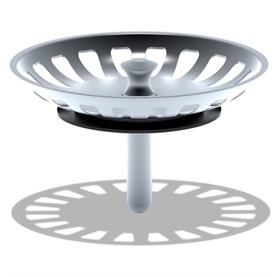 Решетка для выпуска 3 1/2" М350SP АНИ пласт (глубина 30 мм) ЭКОНОМ 536773