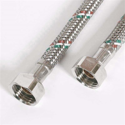 Гибкая подводка ВВ 1/2", 80 см, DN 8, оплётка из нерж. стали 860996