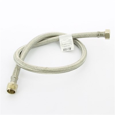 Гибкая подводка для воды НВ 3/4", 100 см, DN 13, оплётка из нерж. стали 875429