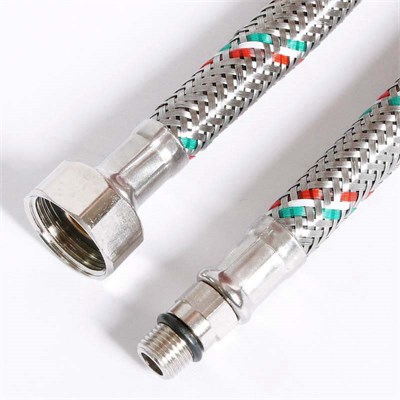 Гибкая подводка для смесителя М10х1 - 1/2", 100 см, DN 8, оплётка из нерж. стали 885230