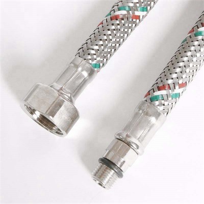 Гибкая подводка для смесителя М10х1 - 1/2", 120 см, DN 8, оплётка из нерж. стали 862173