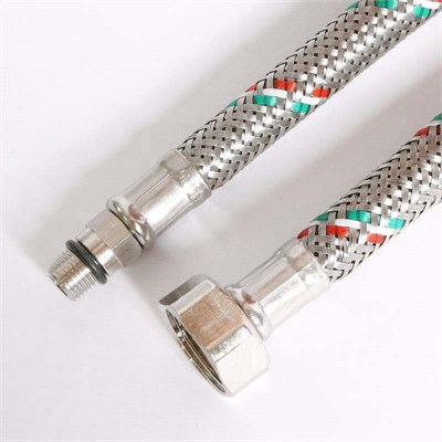 Гибкая подводка для смесителя М10х1 - 1/2", 150 см, DN 8, оплётка из нерж. стали 863295