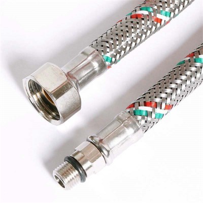 Гибкая подводка для смесителя М10х1 - 1/2", 30 см, DN 8, оплётка из нерж. стали 869602