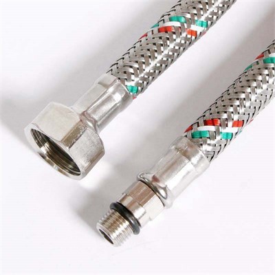 Гибкая подводка для смесителя М10х1 - 1/2", 80 см, DN 8, оплётка из нерж. стали 882917
