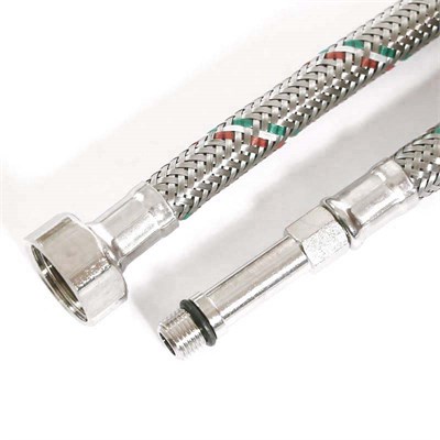 Гибкая подводка для смесителя МL10х1 - 1/2", 30 см, удл. штуцер, DN 8, оплётка из нерж. стали 875135