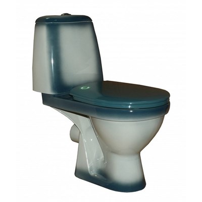 Унитаз-компакт "Премьер" зеленый (гориз, нижн, сид. полип., 2-кн.арм) (Rosa) 537999