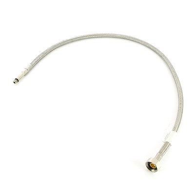 Гибкая подводка для смесителя МL8х1 - 1/2", 80 см, удлиненный штуцер, DN 6, оплётка из нерж. cтали 880032